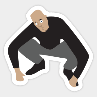 proper slav squat Sticker